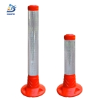 Traffic Cone Collars - White Reflective PVC Sleeve for Flexible Delineator Post